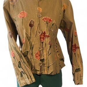 Vintage America floral jacket, 100% natural fibers